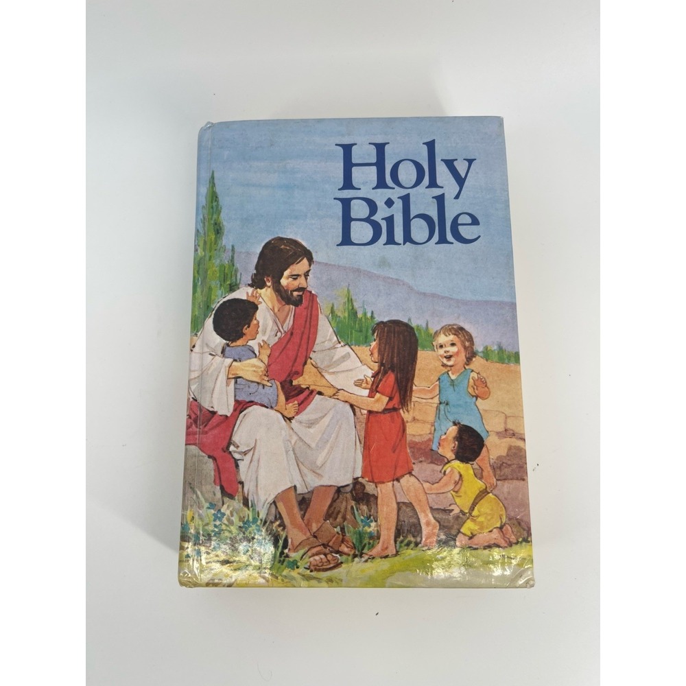 Vintage 1991 Children's Holy Bible Read to Me 1st Edition HC Jesus Pray Holman